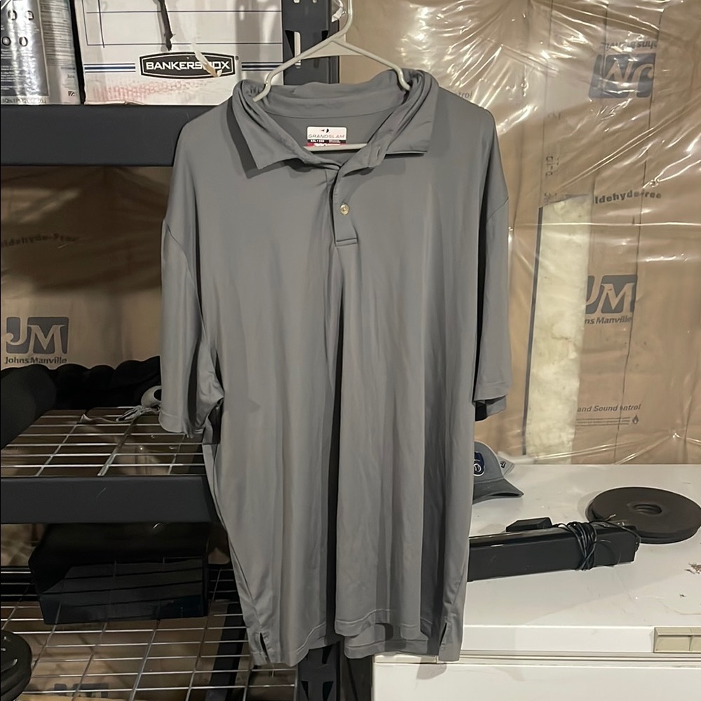 Grand Slam Gray Performance Polo Shirt